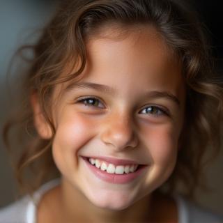 Photo of a young girl smiling